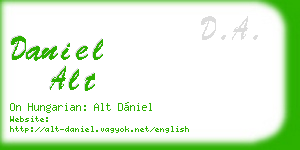 daniel alt business card